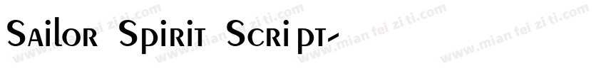 Sailor Spirit Script字体转换